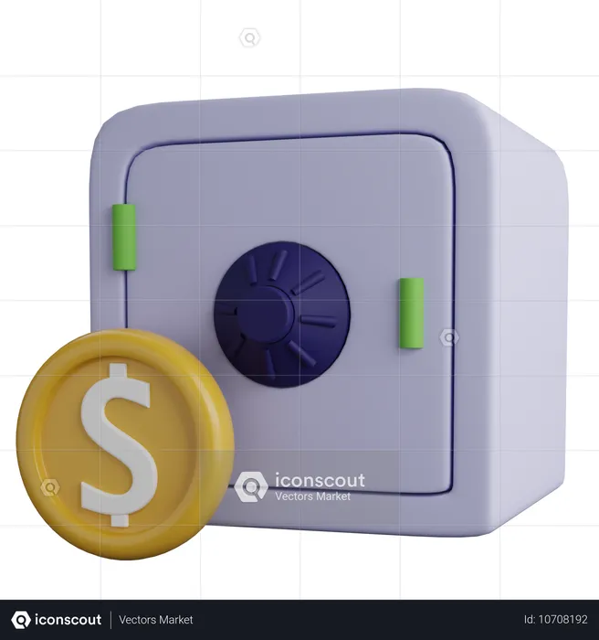 Money Locker  3D Icon