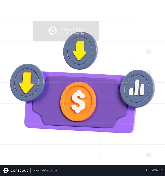 Money Loss  3D Icon