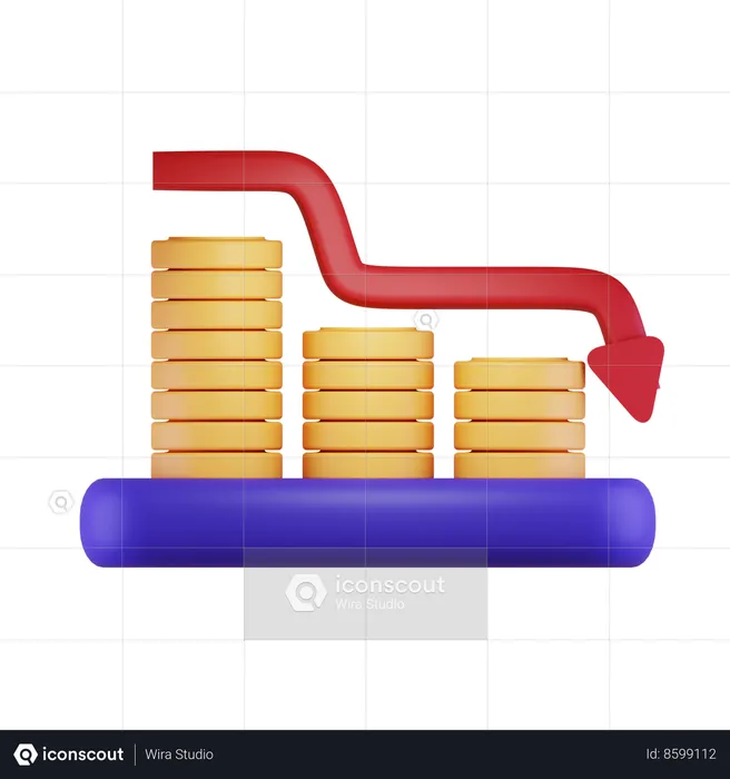 Money Loss  3D Icon