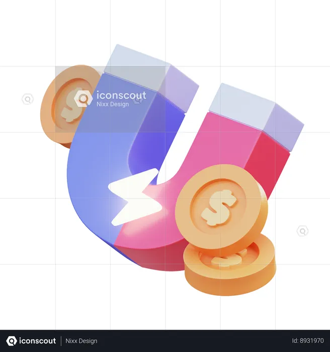 Money Magnet  3D Icon