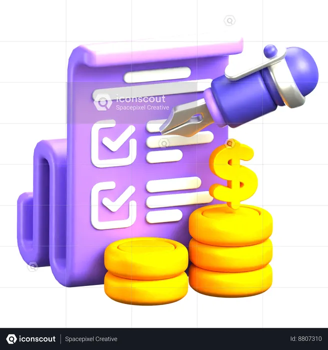 Money Management  3D Icon