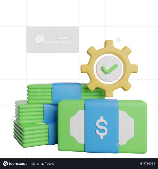 Money Management  3D Icon