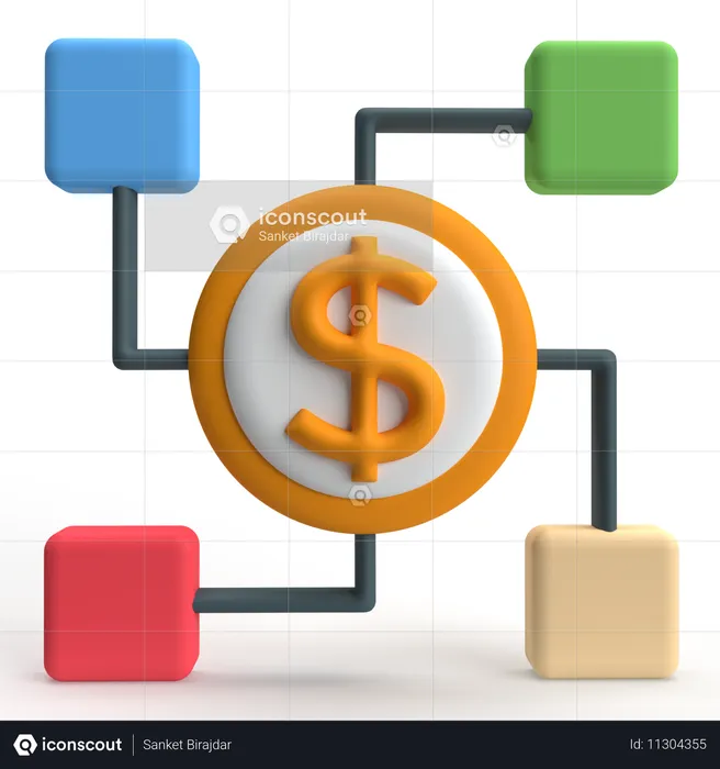 Money Management  3D Icon