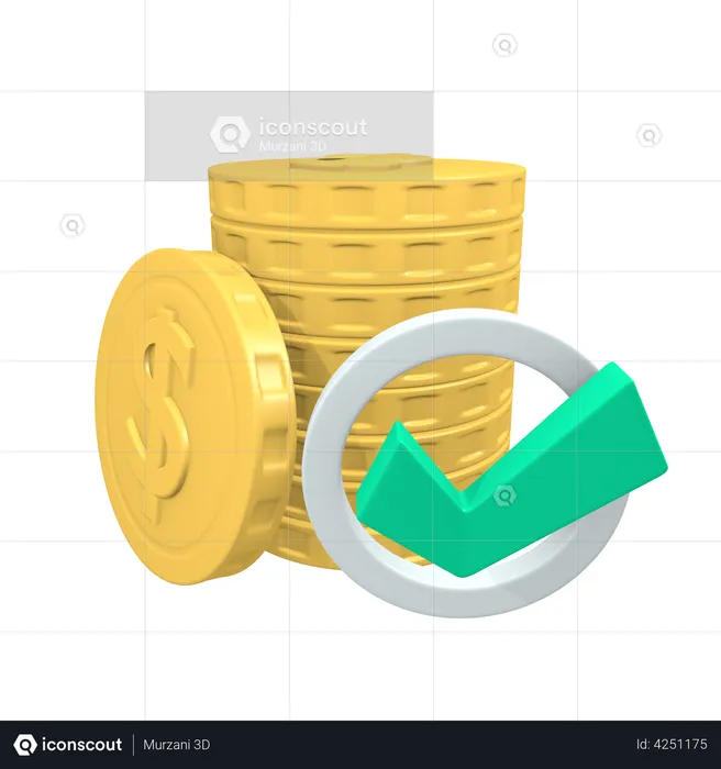 Money management  3D Illustration