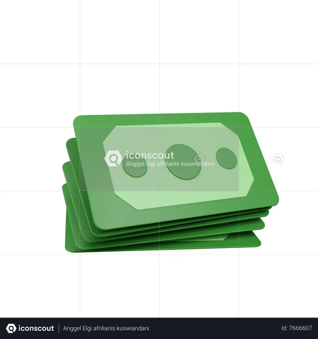 Money Notes  3D Icon