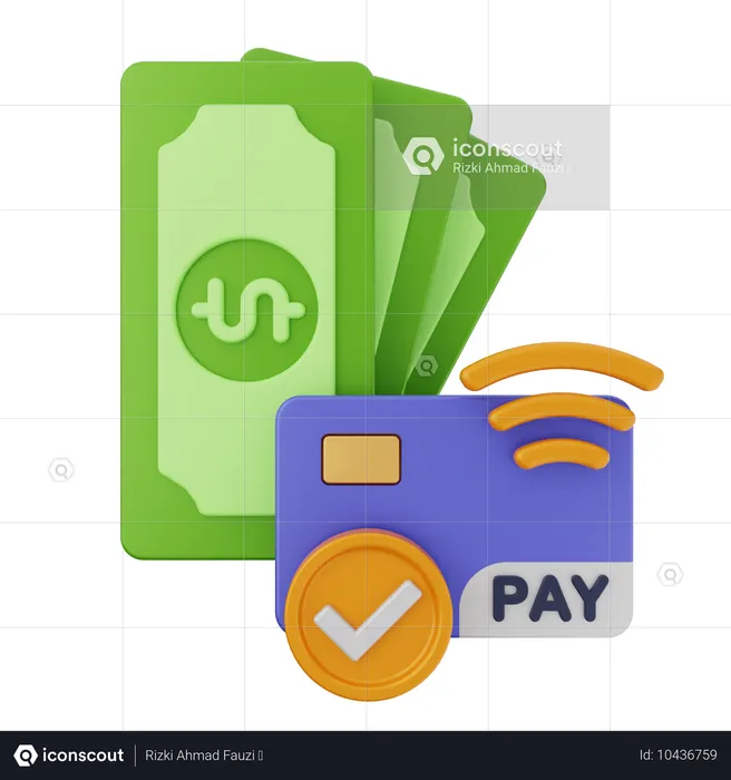 Money Payment  3D Icon