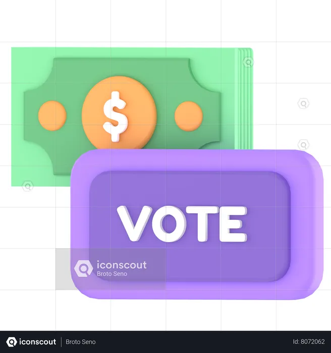 Money politics  3D Icon