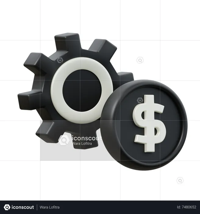 Money Process  3D Icon