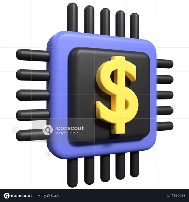 Money Processor 3D Icon