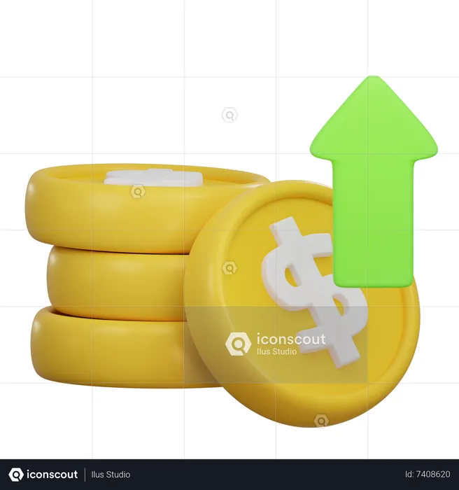 Money Profit  3D Icon