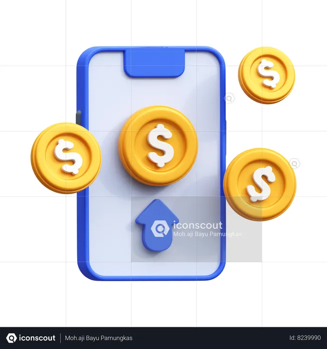 Money Profit  3D Icon