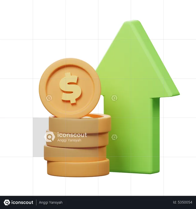 Money Profit  3D Icon