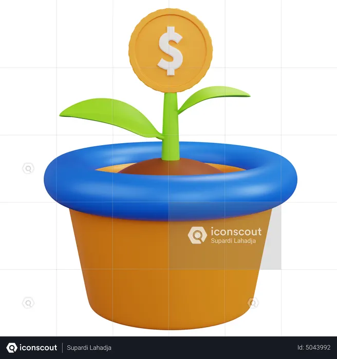 Money Profit  3D Icon