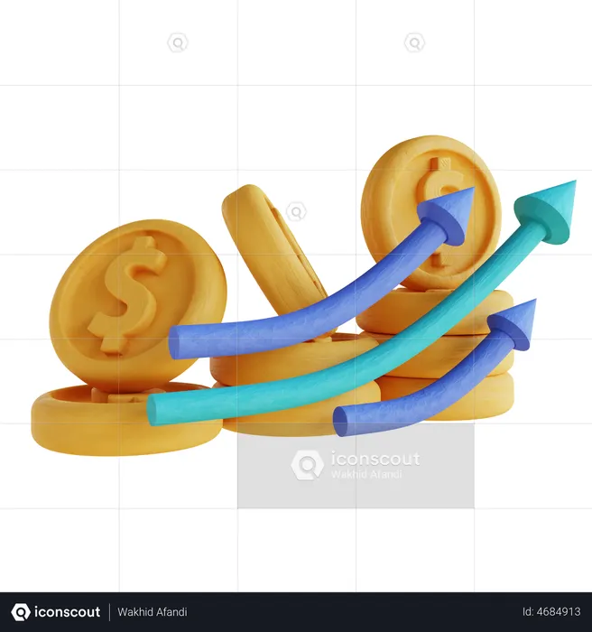 Money Profit  3D Illustration