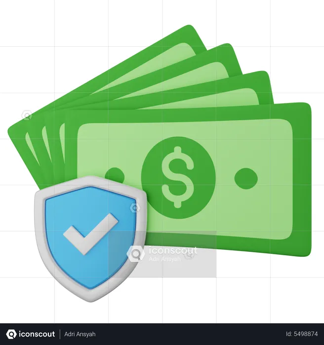 Money Protect  3D Icon