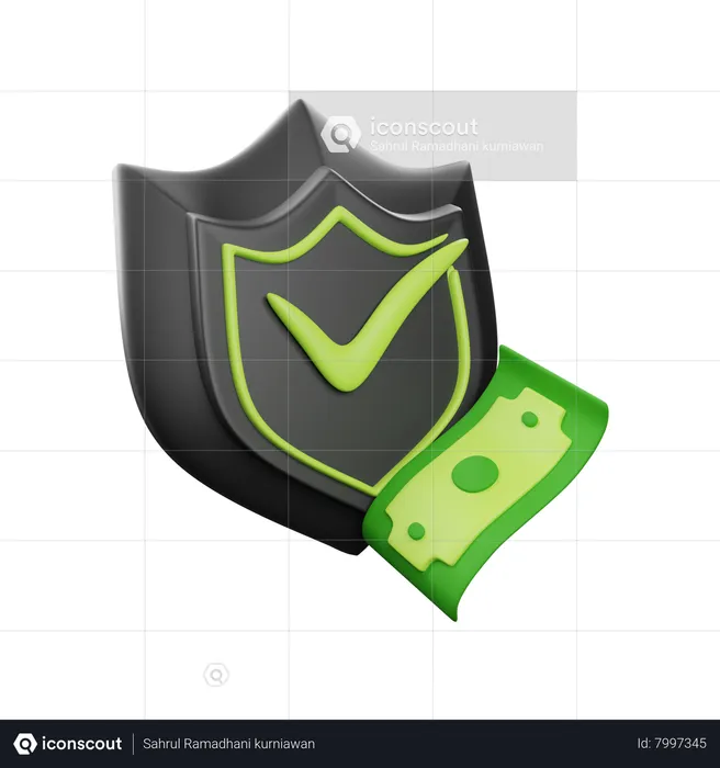 Money protection  3D Icon