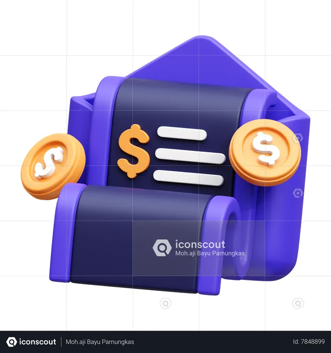 Money Received  3D Icon