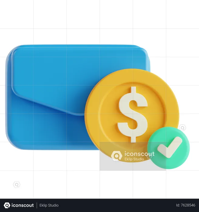 Money Received  3D Icon