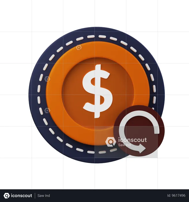 Money refund  3D Icon