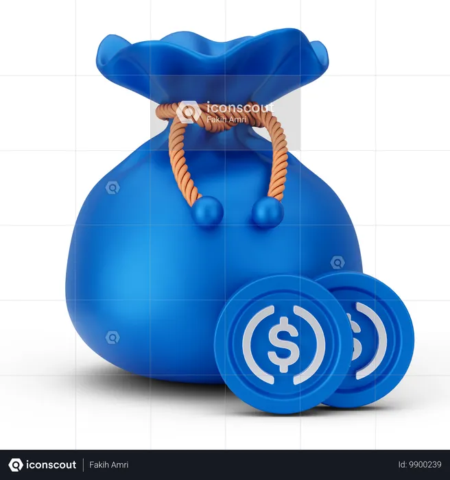 Money sack  3D Icon