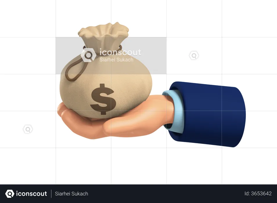 Money Sack  3D Illustration