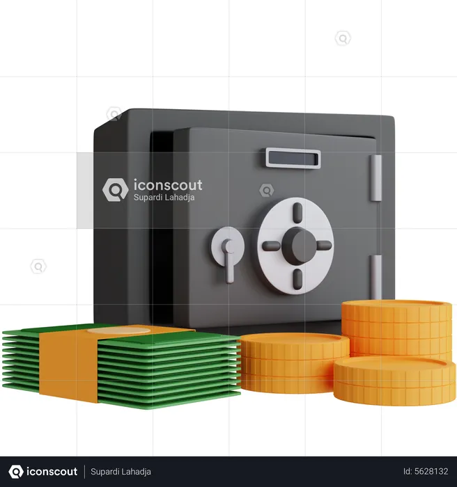 Money Safe  3D Icon