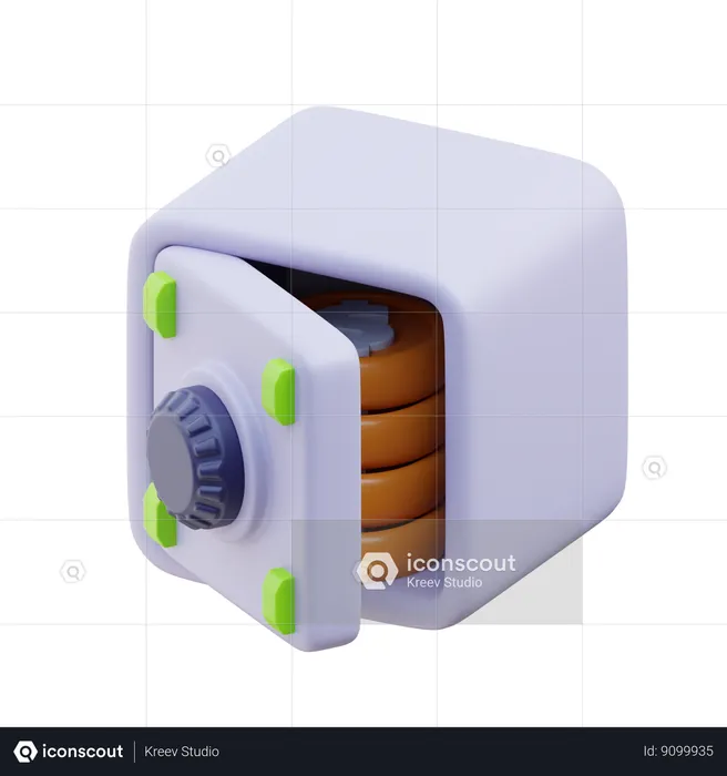 Money Safe Box  3D Icon
