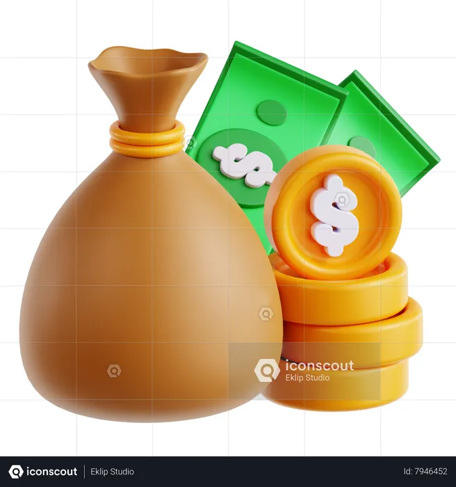 Money Saving  3D Icon