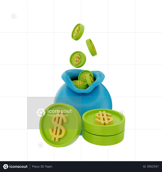 Money Saving  3D Illustration