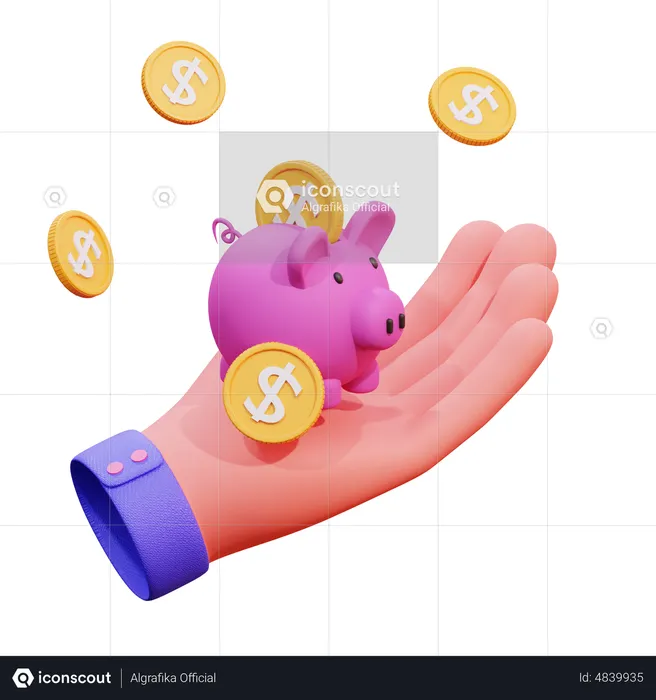 Money Savings  3D Icon