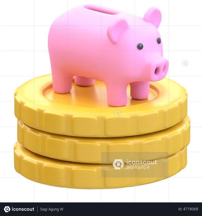 Money Savings  3D Illustration