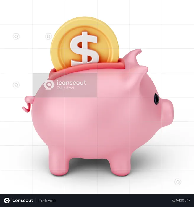 Money Savings  3D Icon