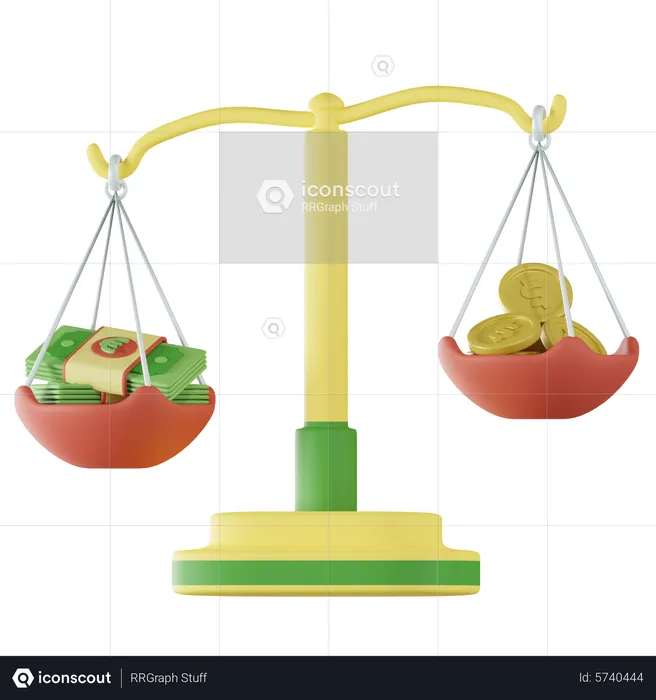 Money Scale  3D Icon