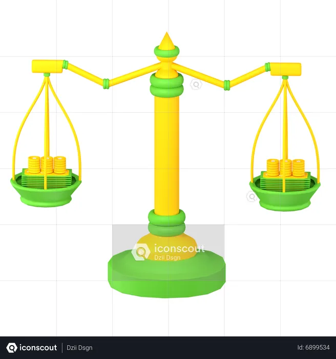 Money Scale  3D Icon