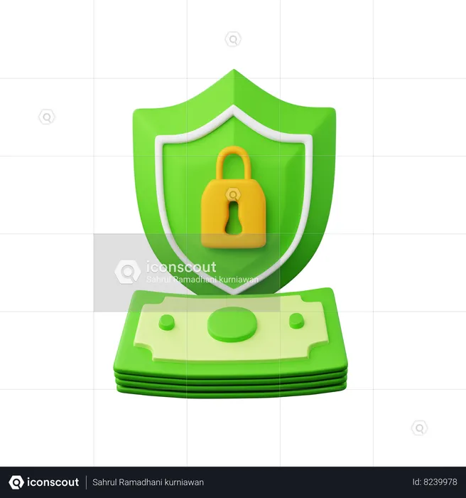 Money Security  3D Icon