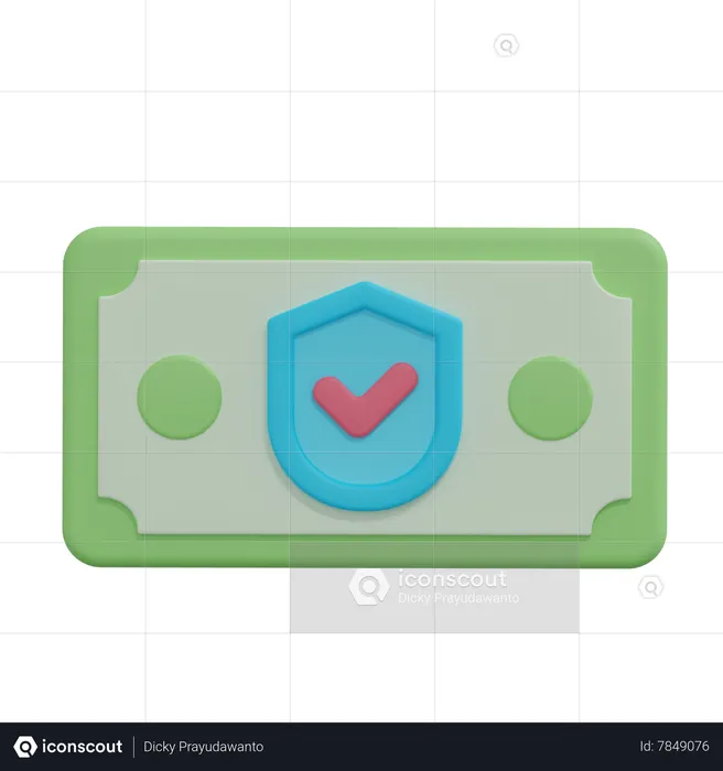 Money Security  3D Icon