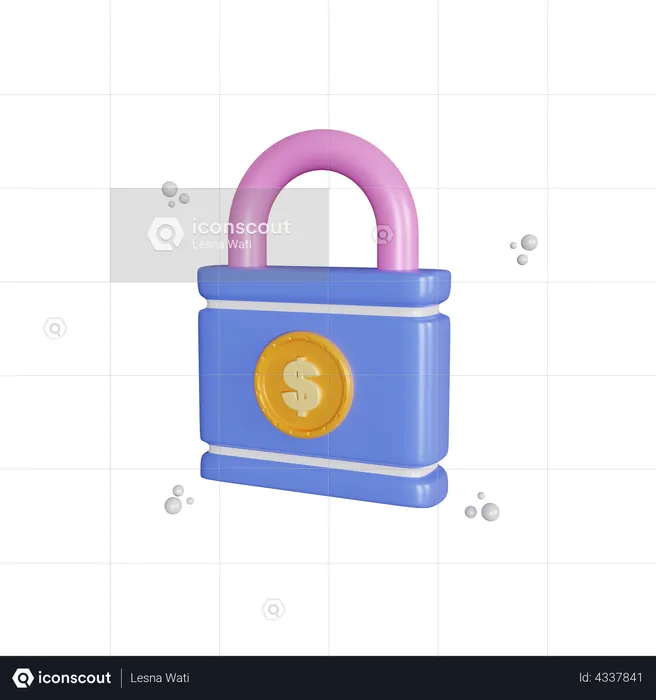 Money Security  3D Illustration