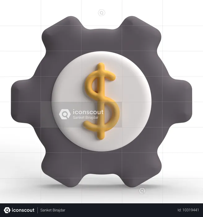 Money Setting  3D Icon