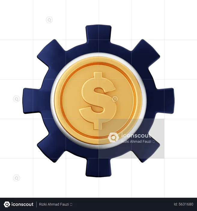 Money Setting  3D Icon