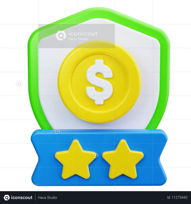 Money Shield  3D Icon