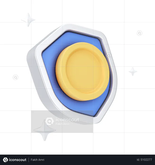 Money Shield  3D Icon