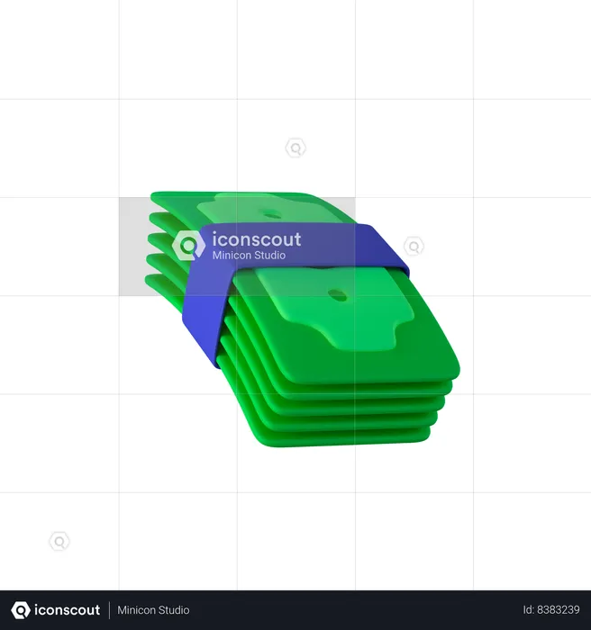 Money Stack  3D Icon