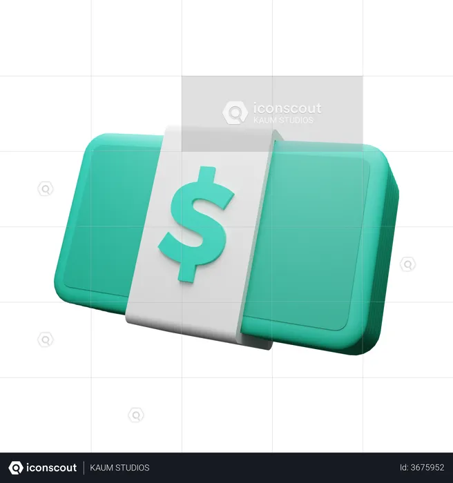 Money Stack  3D Illustration