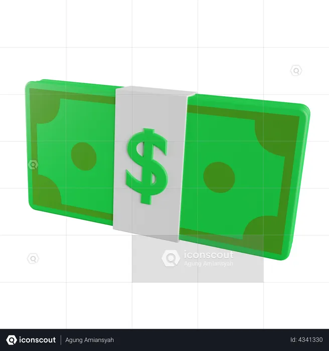 Money Stack  3D Illustration