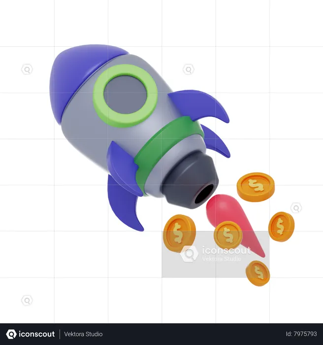 Money Startup  3D Icon
