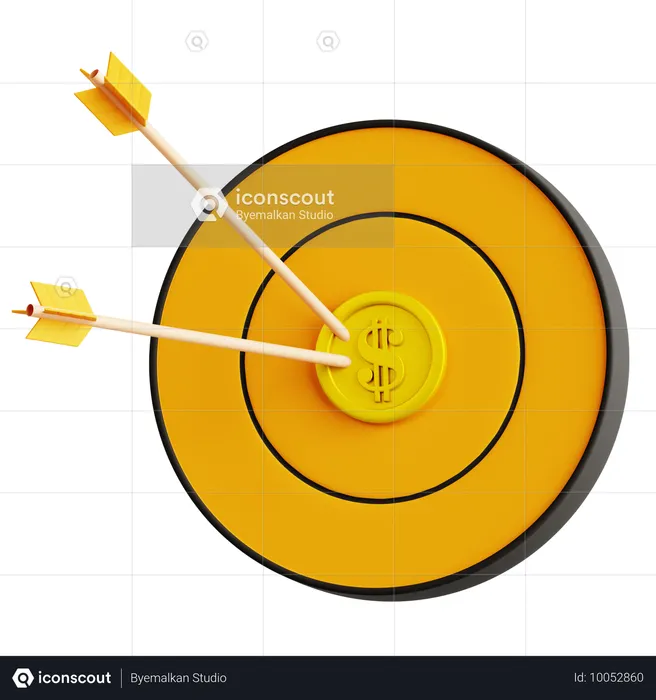 돈 목표  3D Icon