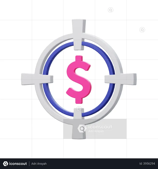 Money Target  3D Illustration