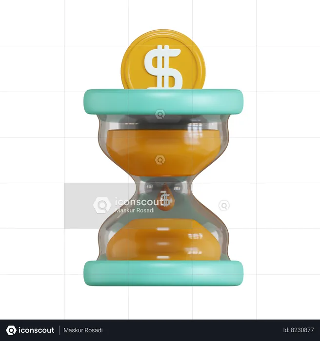 Money Time  3D Icon