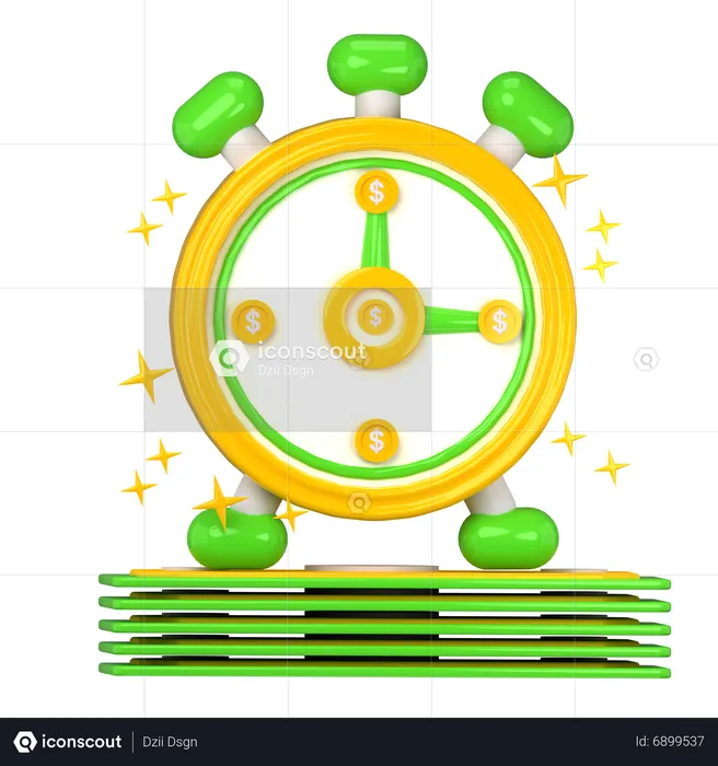 Money Time  3D Icon