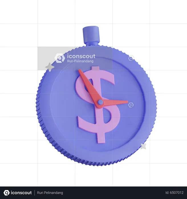 Money Time  3D Icon